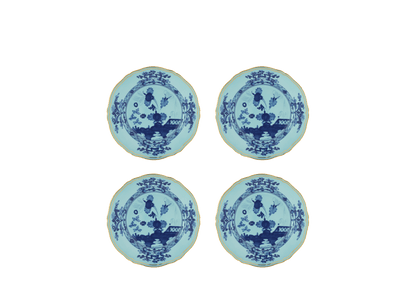 Antico Doccia Set of 4 Dessert plate - Iris - Hosted by Kelly Gaudreau