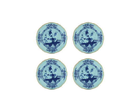 Antico Doccia Set of 4 Dessert plate - Iris - Hosted by Kelly Gaudreau