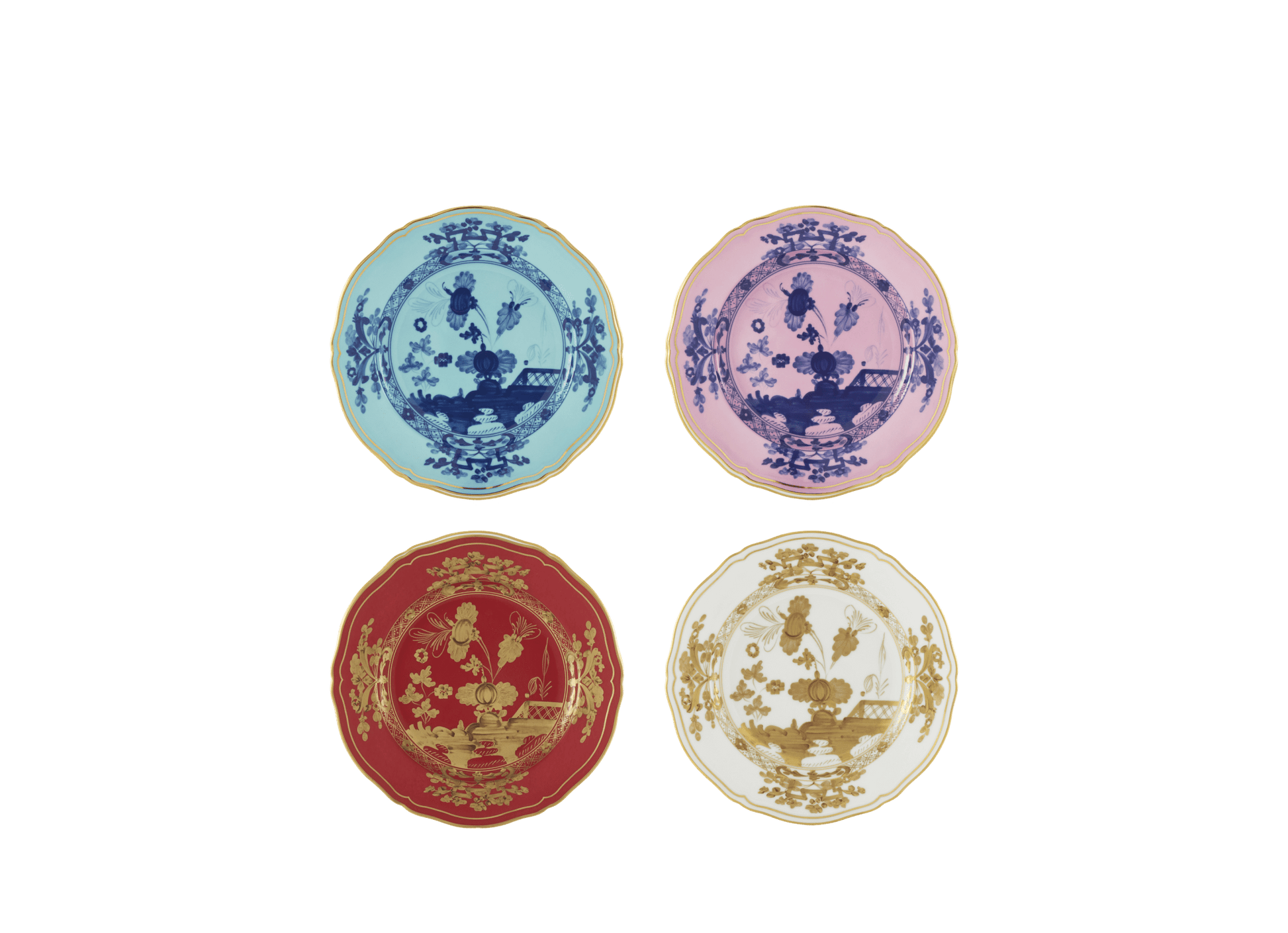 Antico Doccia Set of 4 Dessert plate - Italiano Mix - Hosted by Kelly Gaudreau