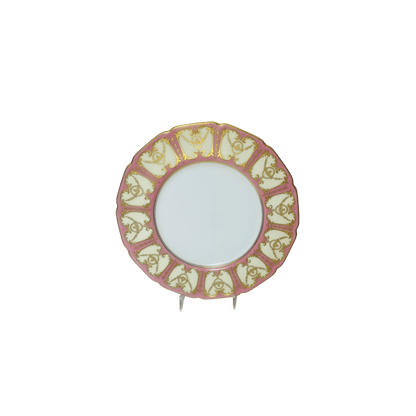 Antique Royal Doulton Pink Gilded Dinner Plates Set of 18 - Hosted by Kelly Gaudreau