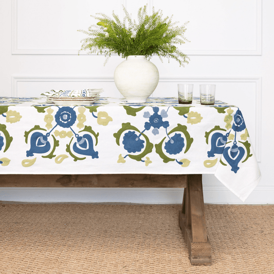 Ariel Okin Embroidered Fenimore Trellis Tablecloth - Hosted by Kelly Gaudreau