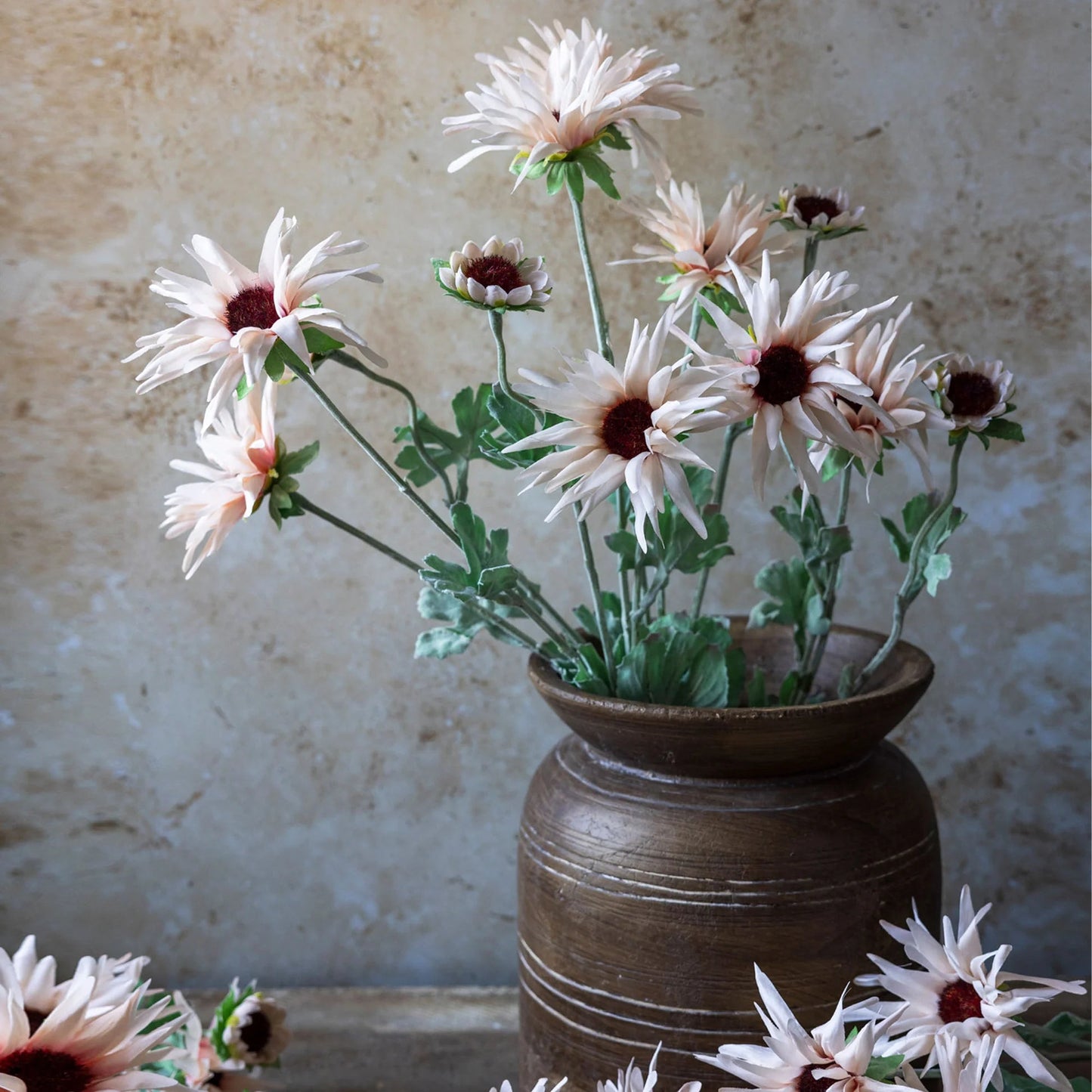 Artificial Chrysanthemum in Blush - Hosted by Kelly Gaudreau