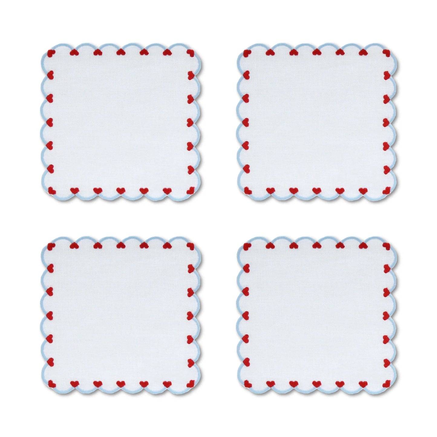 Baby Heart Cocktail Napkins - Set of 4 - Hosted by Kelly Gaudreau