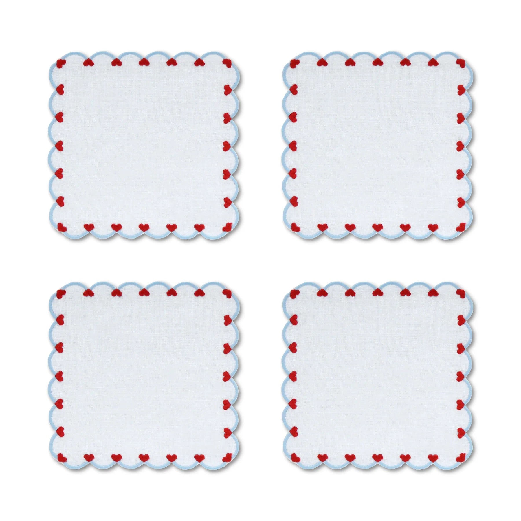 Baby Heart Cocktail Napkins - Set of 4 - Hosted by Kelly Gaudreau