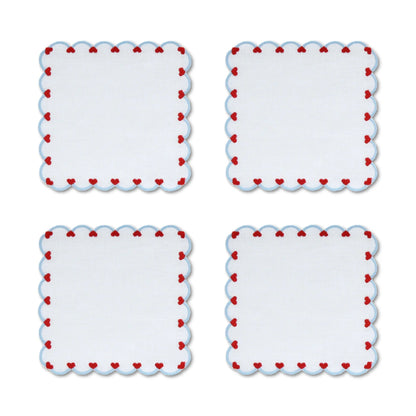Baby Heart Cocktail Napkins - Set of 4 - Hosted by Kelly Gaudreau