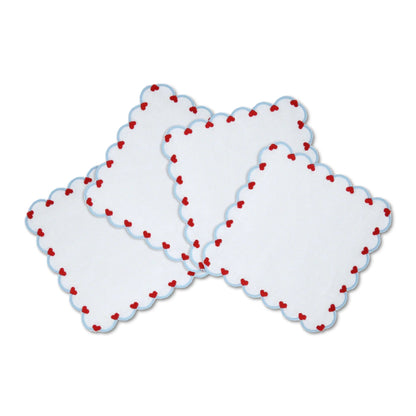 Baby Heart Cocktail Napkins - Set of 4 - Hosted by Kelly Gaudreau