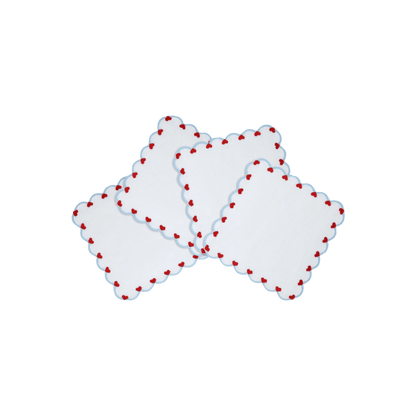 Baby Heart Cocktail Napkins - Set of 4 - Hosted by Kelly Gaudreau