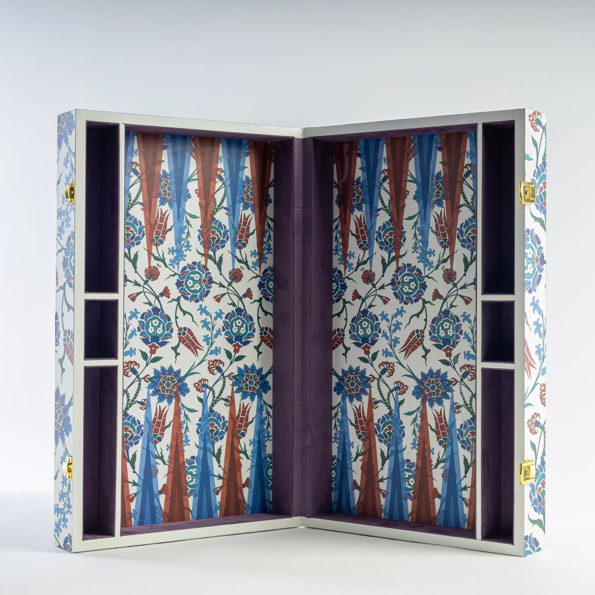 Backgammon Set in Floral - Hosted by Kelly Gaudreau