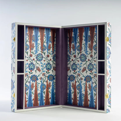 Backgammon Set in Floral - Hosted by Kelly Gaudreau