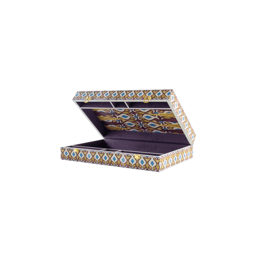 Backgammon Set in Ikat - Hosted by Kelly Gaudreau