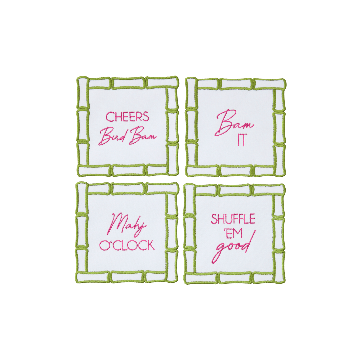 Bamboo Mahjong Cocktail Napkins - Hosted by Kelly Gaudreau