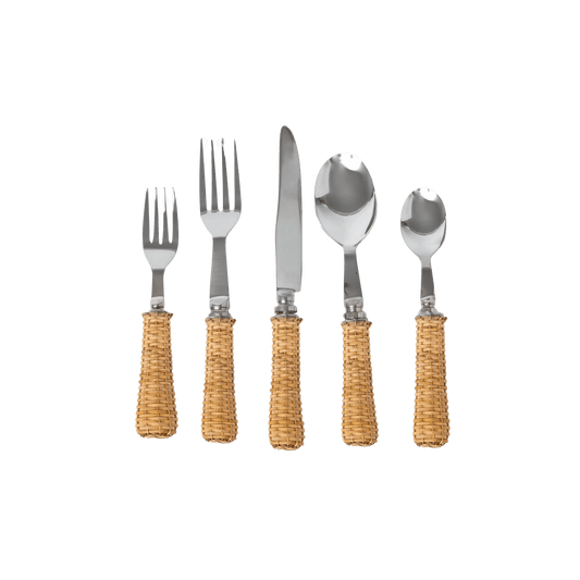 Basketweave Five Piece Flatware Set - Hosted by Kelly Gaudreau