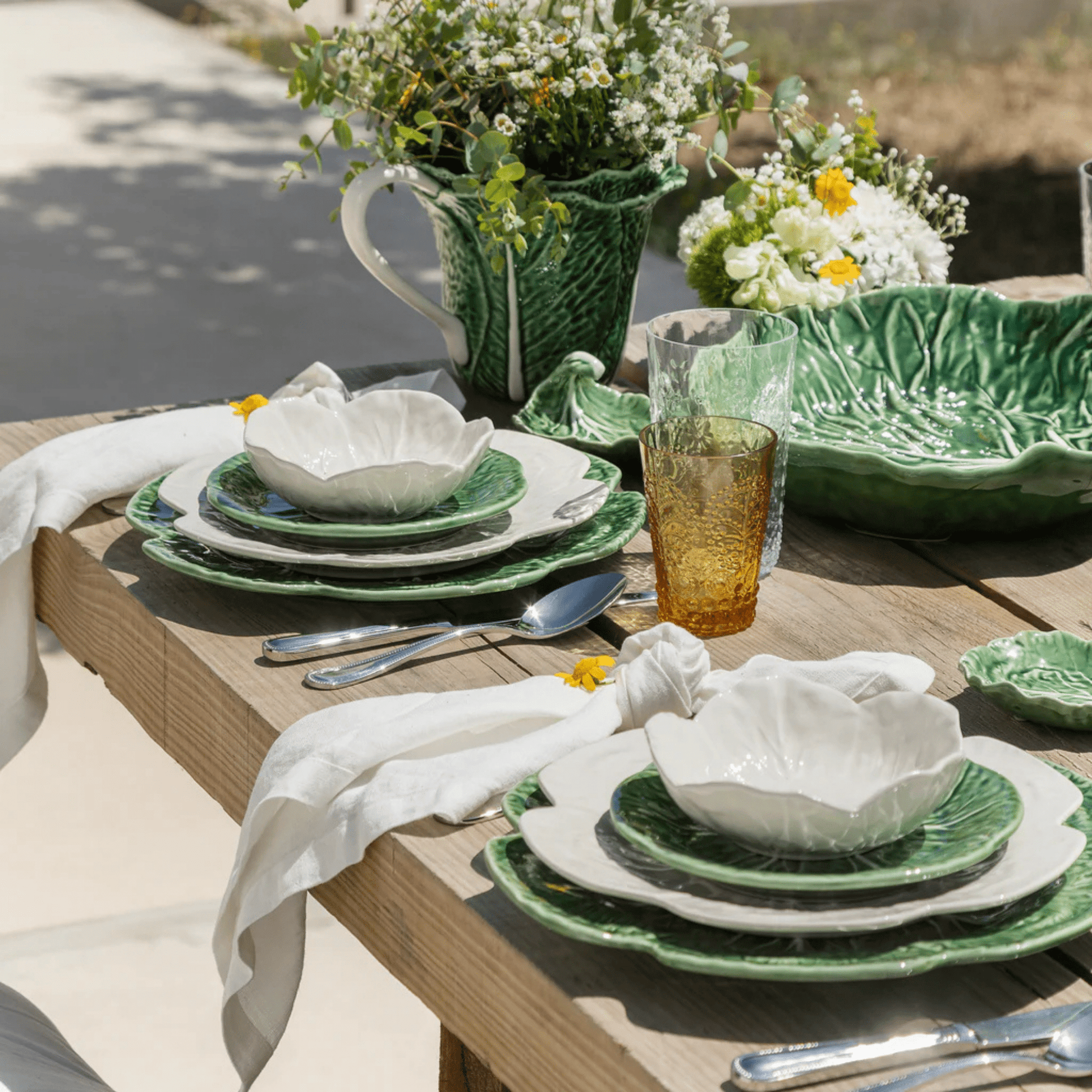 Beige Cabbage Dinner Plate - Hosted by Kelly Gaudreau