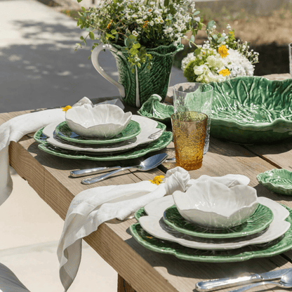 Beige Cabbage Dinner Plate - Hosted by Kelly Gaudreau