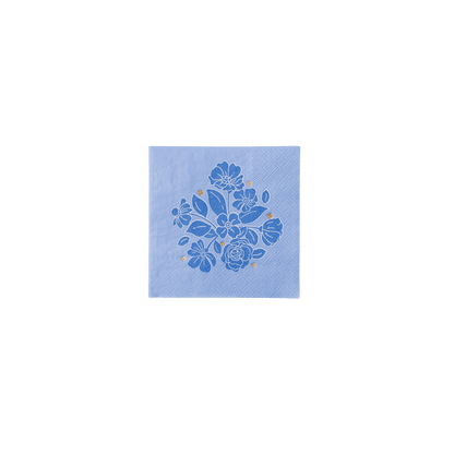 Belle Blue Cocktail Napkins – Set of 20 - Hosted by Kelly Gaudreau