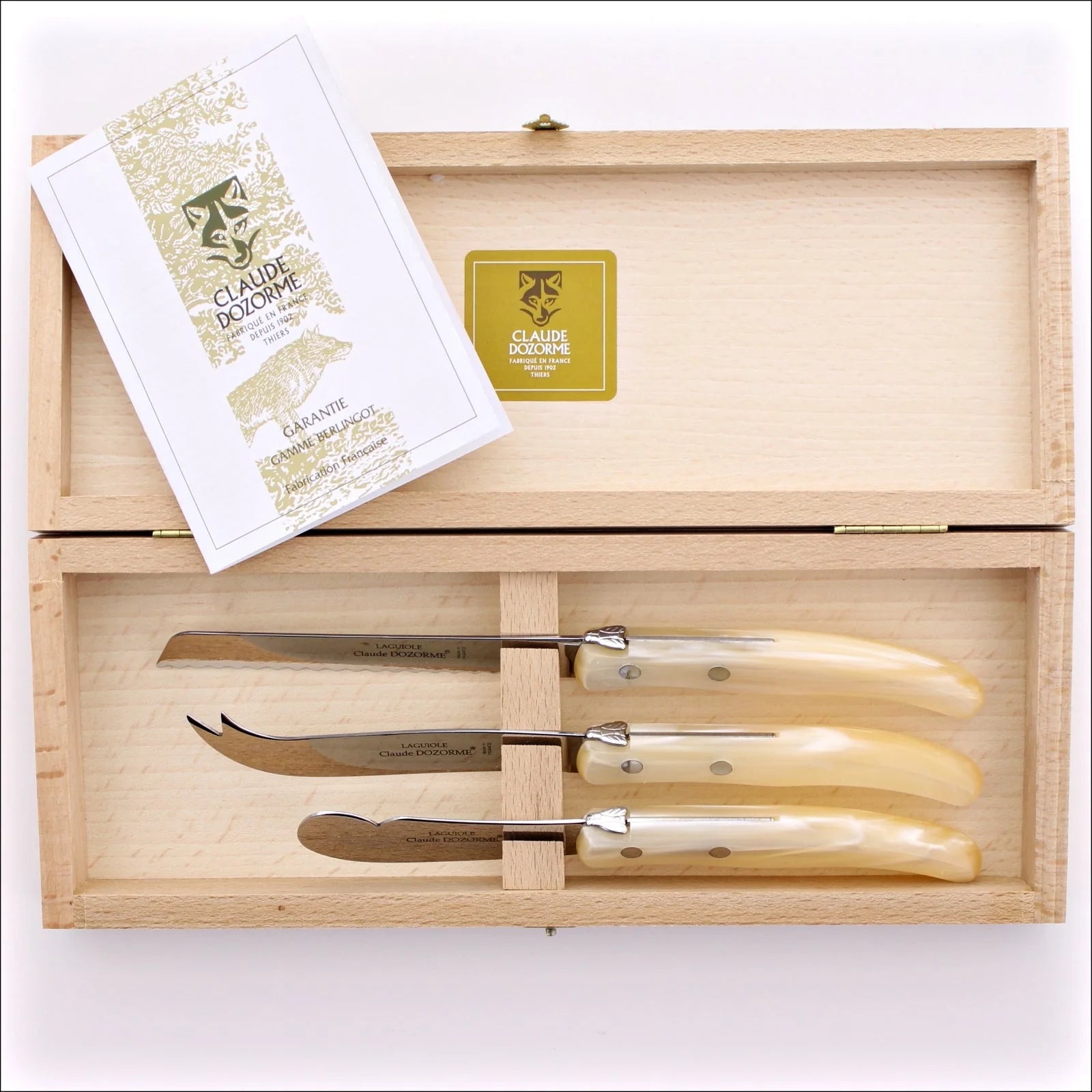 Berlingot Laguiole 3 - Piece Breakfast Set - Natural - Hosted by Kelly Gaudreau