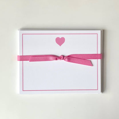 Big Heart in Pink Note Card Set - Hosted by Kelly Gaudreau
