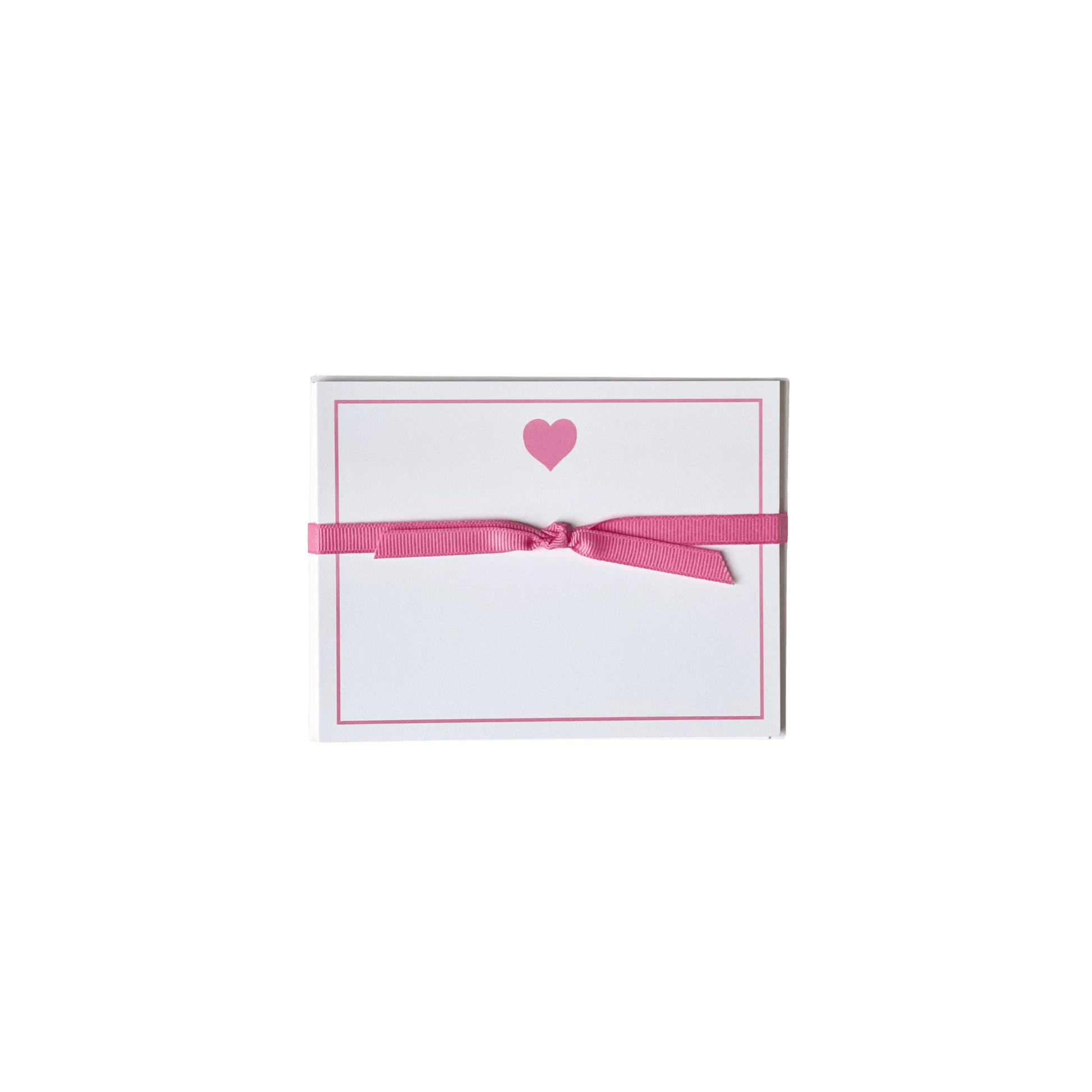 Big Heart in Pink Note Card Set - Hosted by Kelly Gaudreau