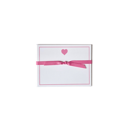 Big Heart in Pink Note Card Set - Hosted by Kelly Gaudreau