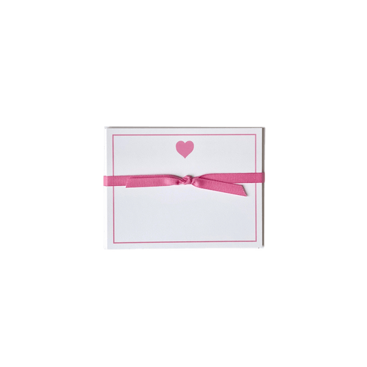 Big Heart in Pink Note Card Set - Hosted by Kelly Gaudreau