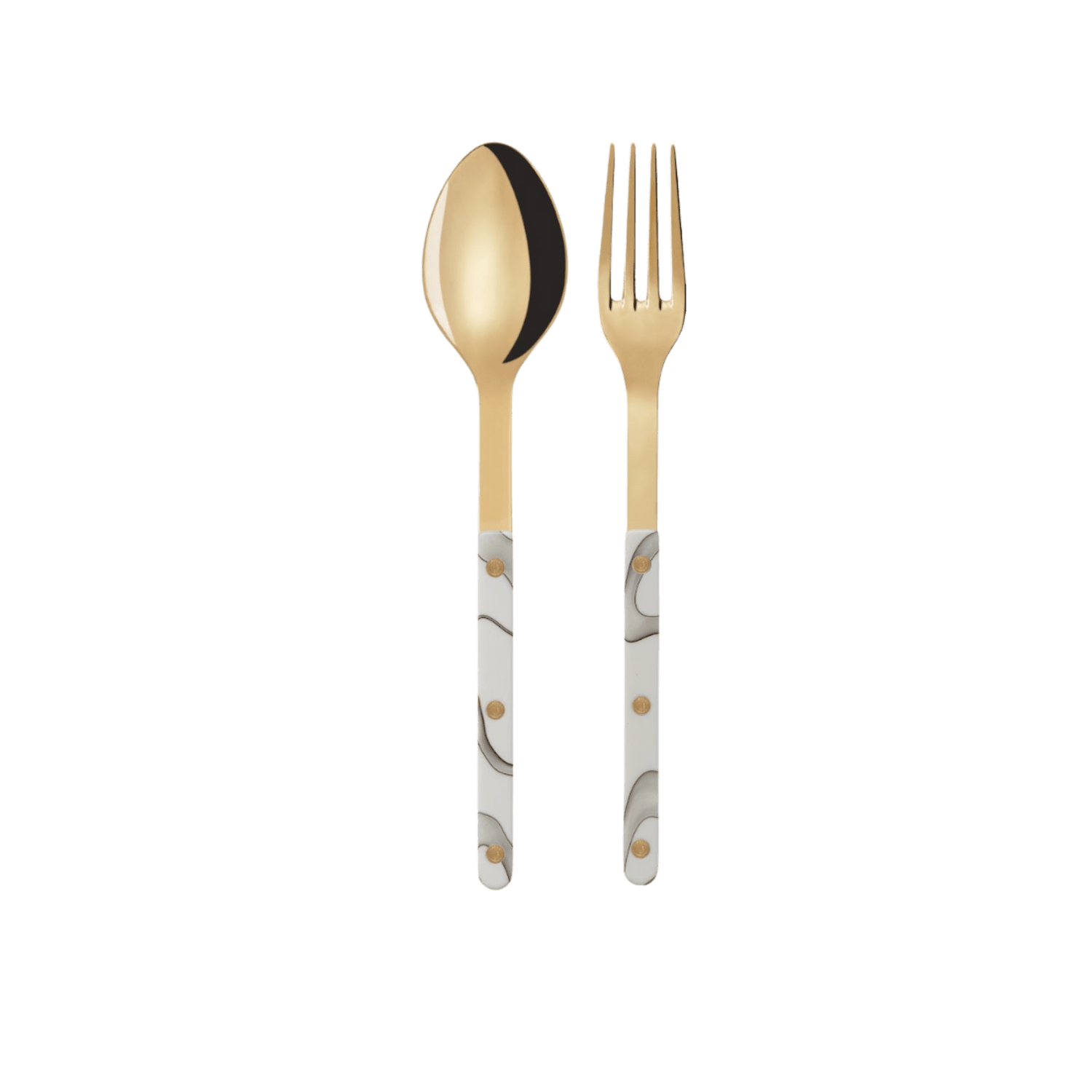 Bistrot Gold Dune Ivory 2 Piece Serving Set - Hosted by Kelly Gaudreau