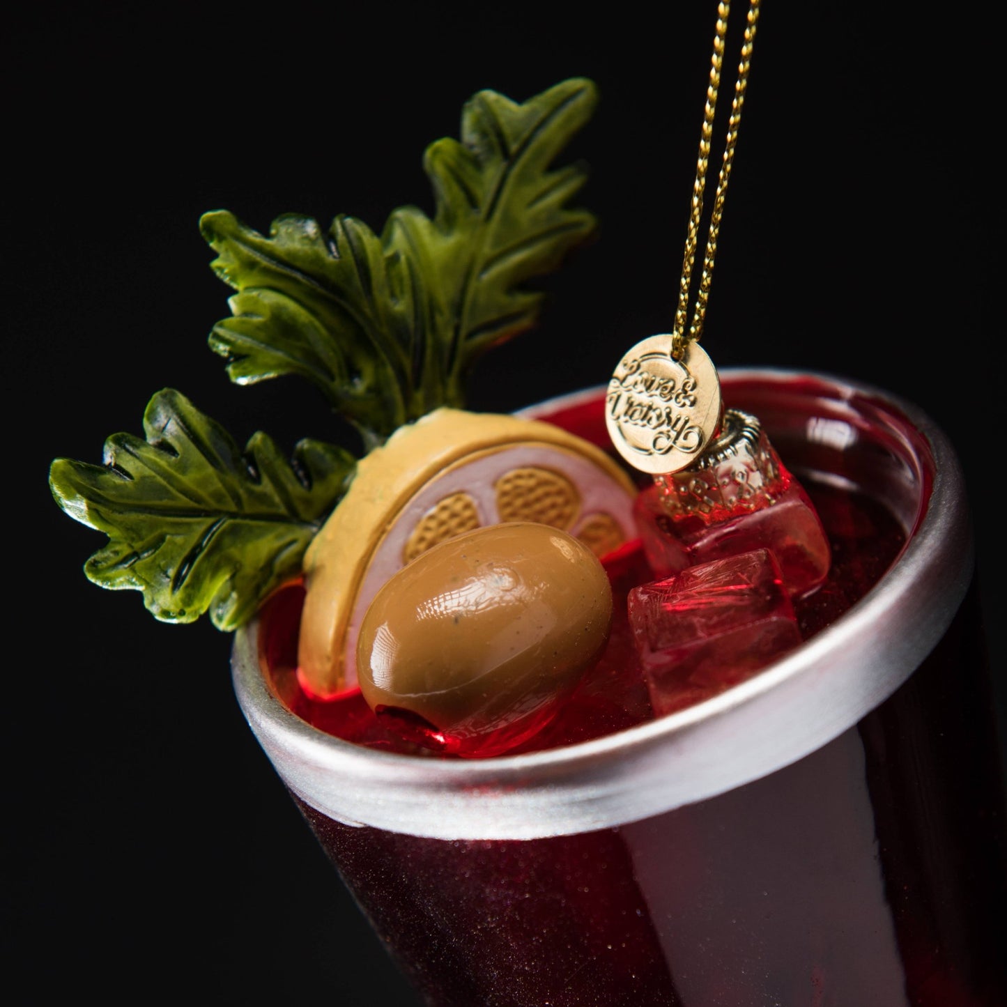 Bloody Mary Cocktail Holiday Ornament Christmas Decor - Hosted by Kelly Gaudreau