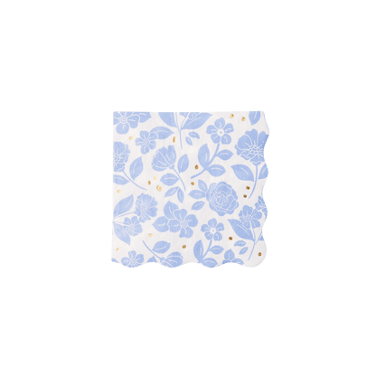 Blue Belle Floral Dinner Napkins – Set of 20 - Hosted by Kelly Gaudreau