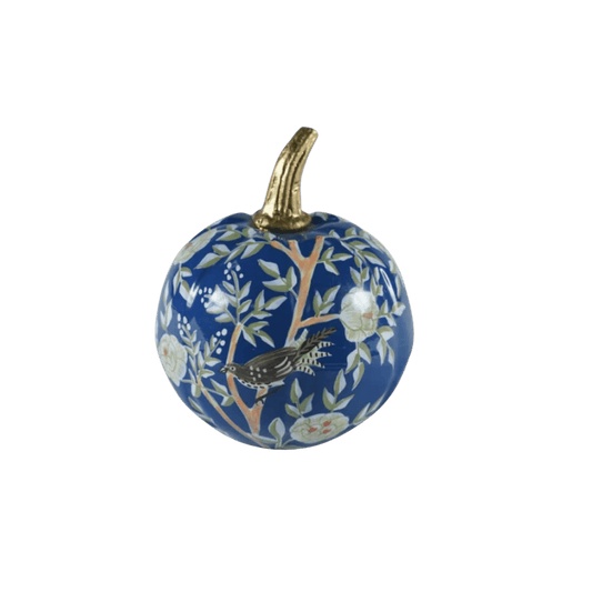 Blue Chinoiserie Pumpkin - Hosted by Kelly Gaudreau