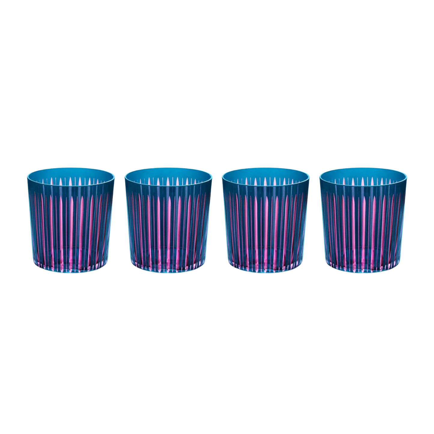 Prism Double Old Fashioned Glasses - Set of 4