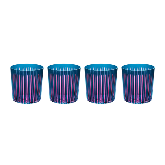 Prism Double Old Fashioned Glasses - Set of 4