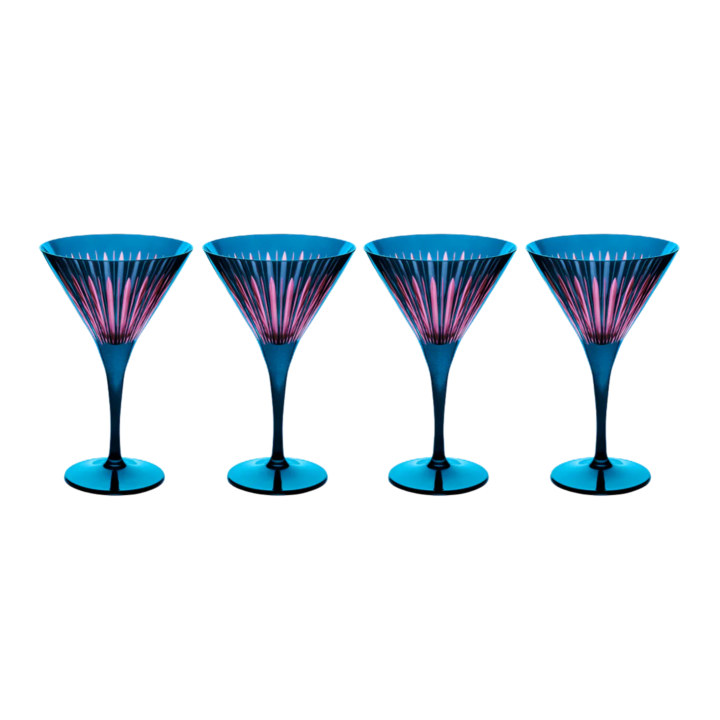 Prism Martini Glasses - Set of 4