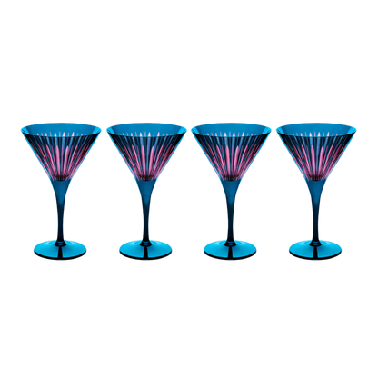 Prism Martini Glasses - Set of 4