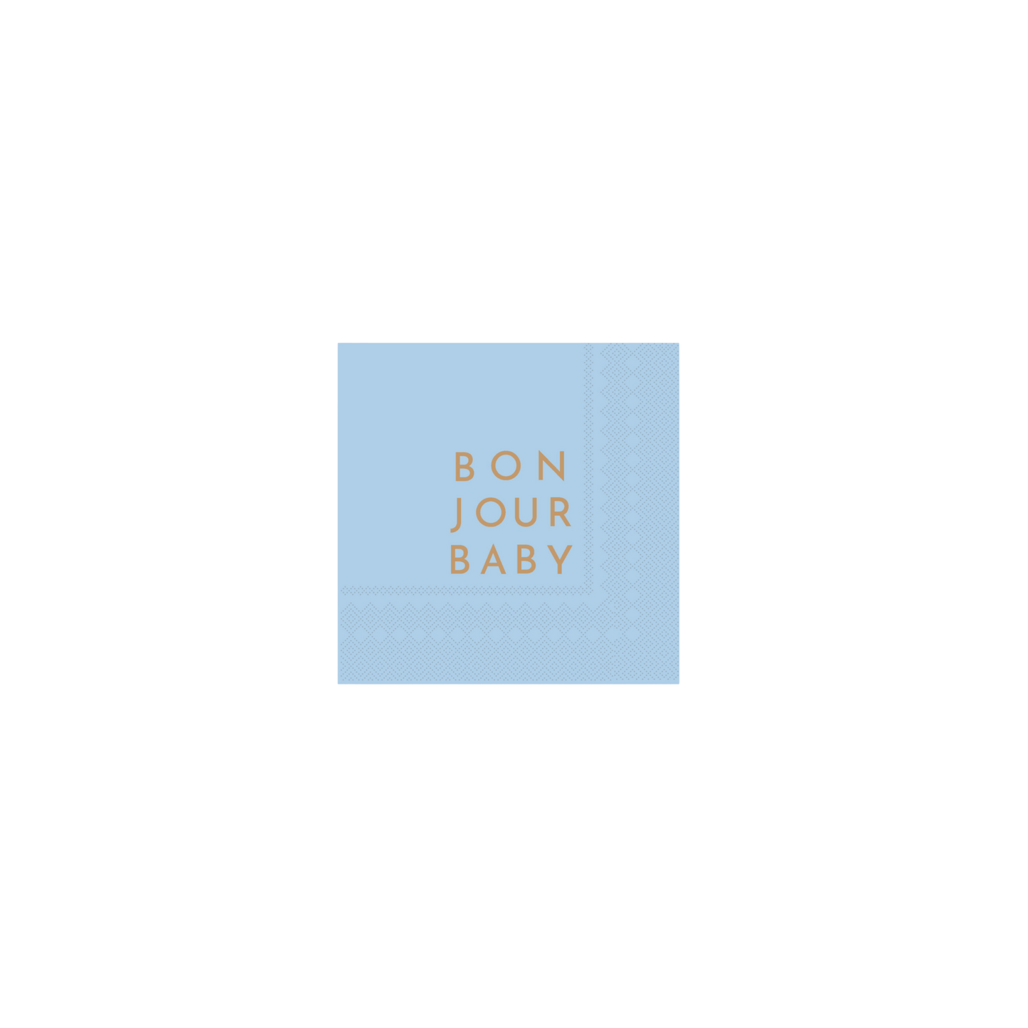 Bonjour Baby Sky Blue Cocktail Napkins - Set of 20 - Hosted by Kelly Gaudreau