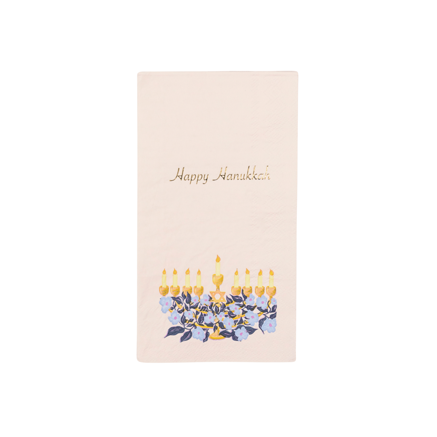 Bonjour Fête X One & Only Paper Happy Hanukkah Menorah Guest Towels - Hosted by Kelly Gaudreau