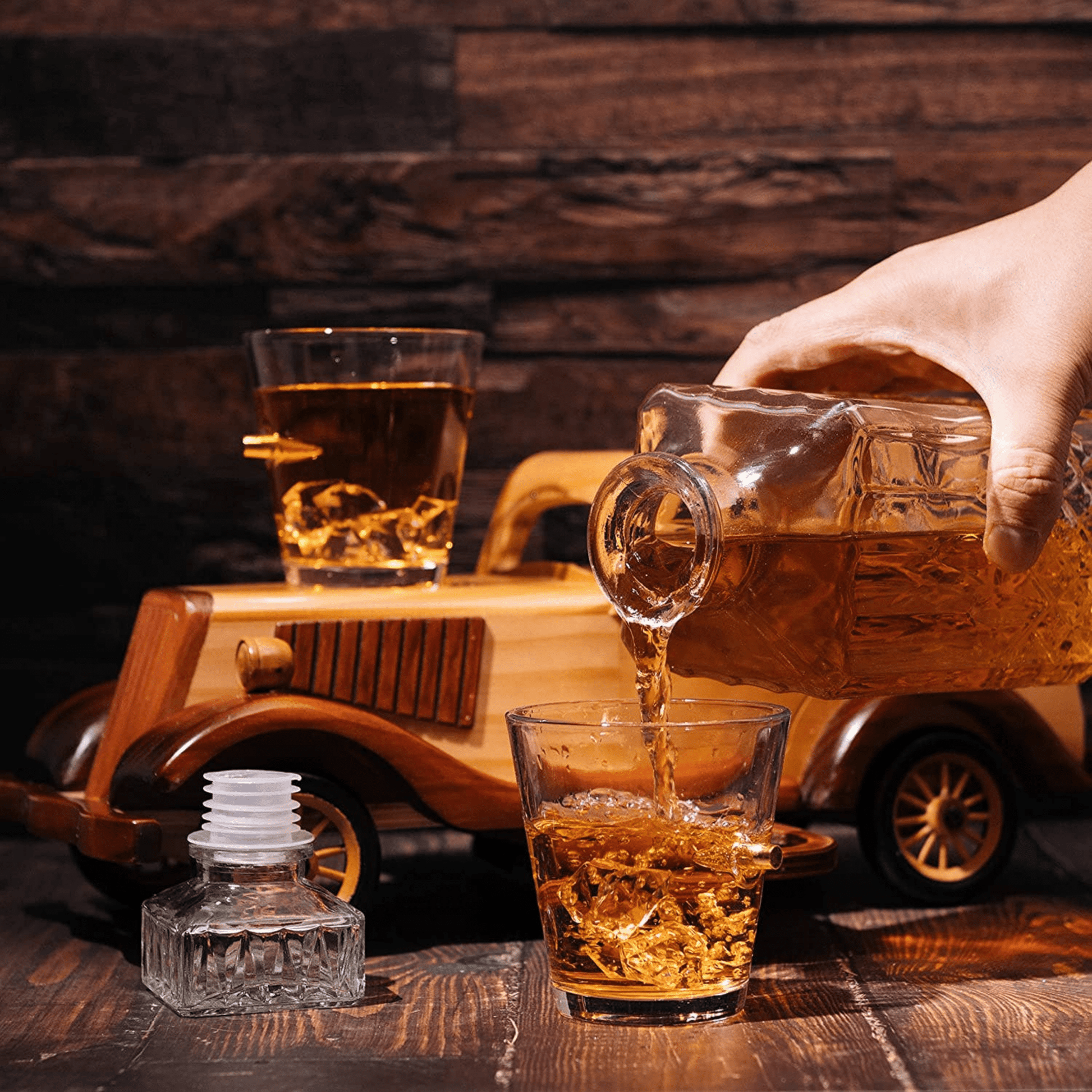 Bonnie & Clyde Car Whiskey Decanter Set - Hosted by Kelly Gaudreau