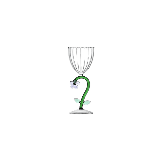 Botanica - Optical Stemmed Glass Lilac Flower - Hosted by Kelly Gaudreau