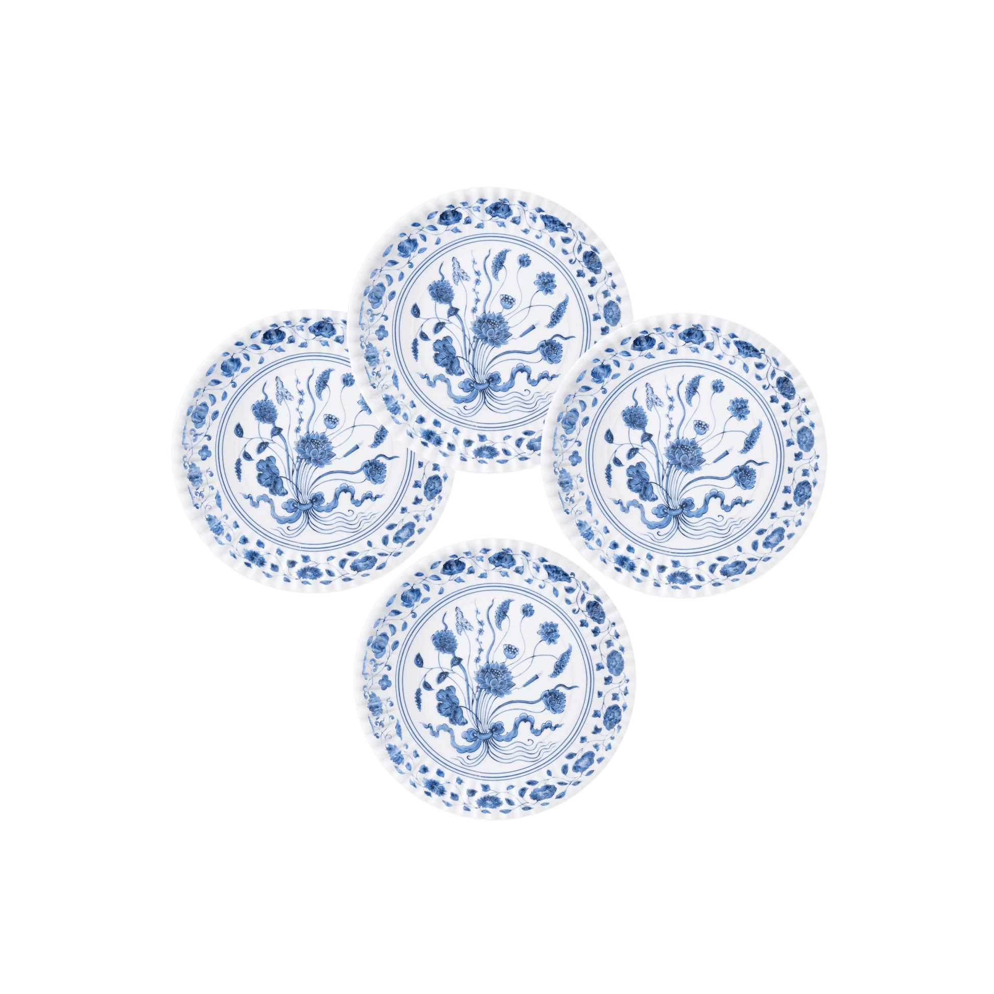 Botanical Melamine "Paper" Plate Set of 4 - Hosted by Kelly Gaudreau