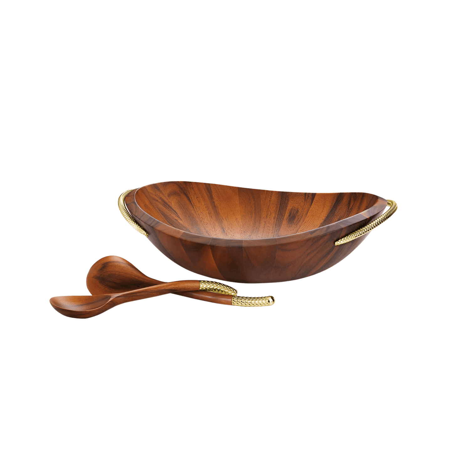 Braid Gold Salad Bowl & Servers - Hosted by Kelly Gaudreau