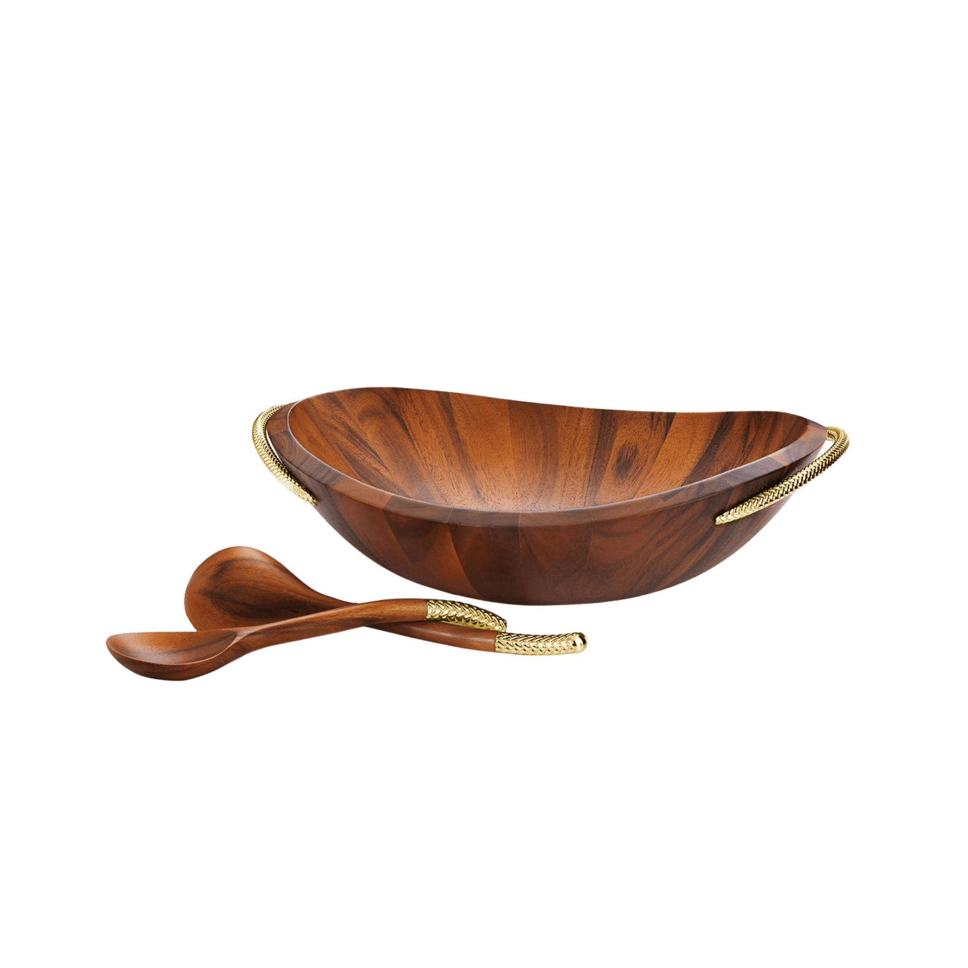 Braid Gold Salad Bowl & Servers - Hosted by Kelly Gaudreau