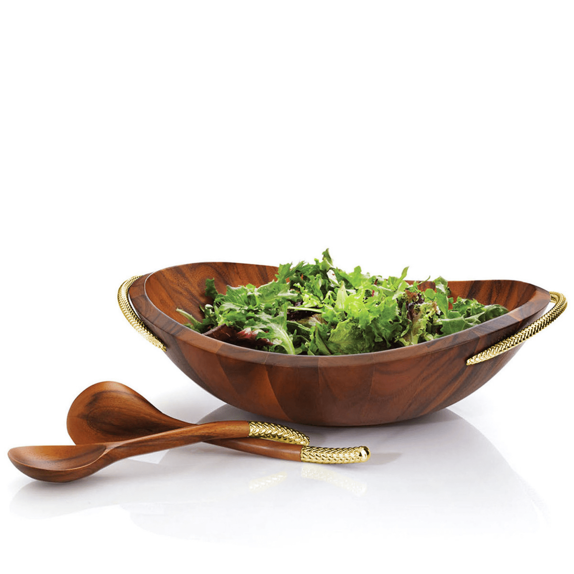 Braid Gold Salad Bowl & Servers - Hosted by Kelly Gaudreau