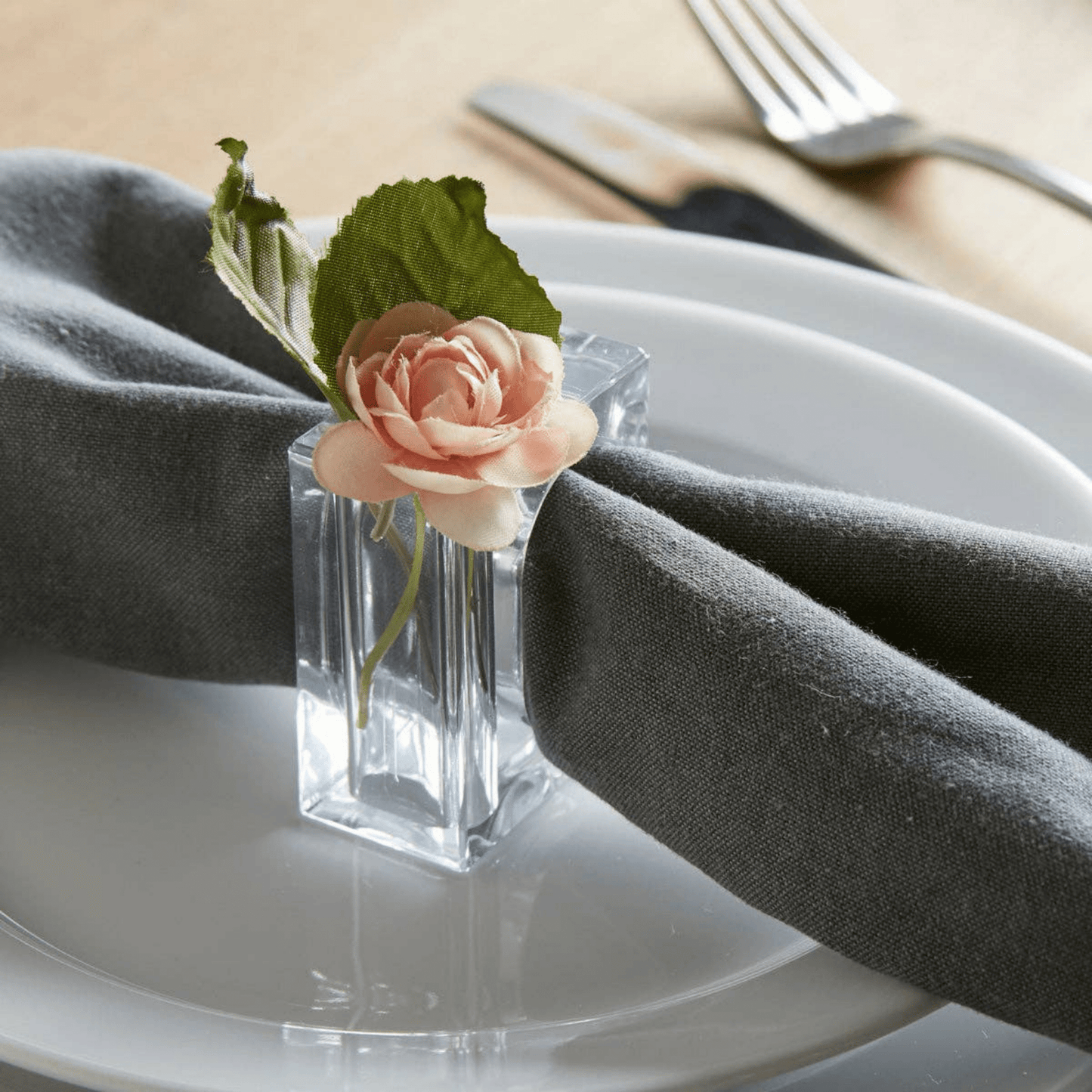 Bud Vase Napkin Ring - Set of 4 - Hosted by Kelly Gaudreau