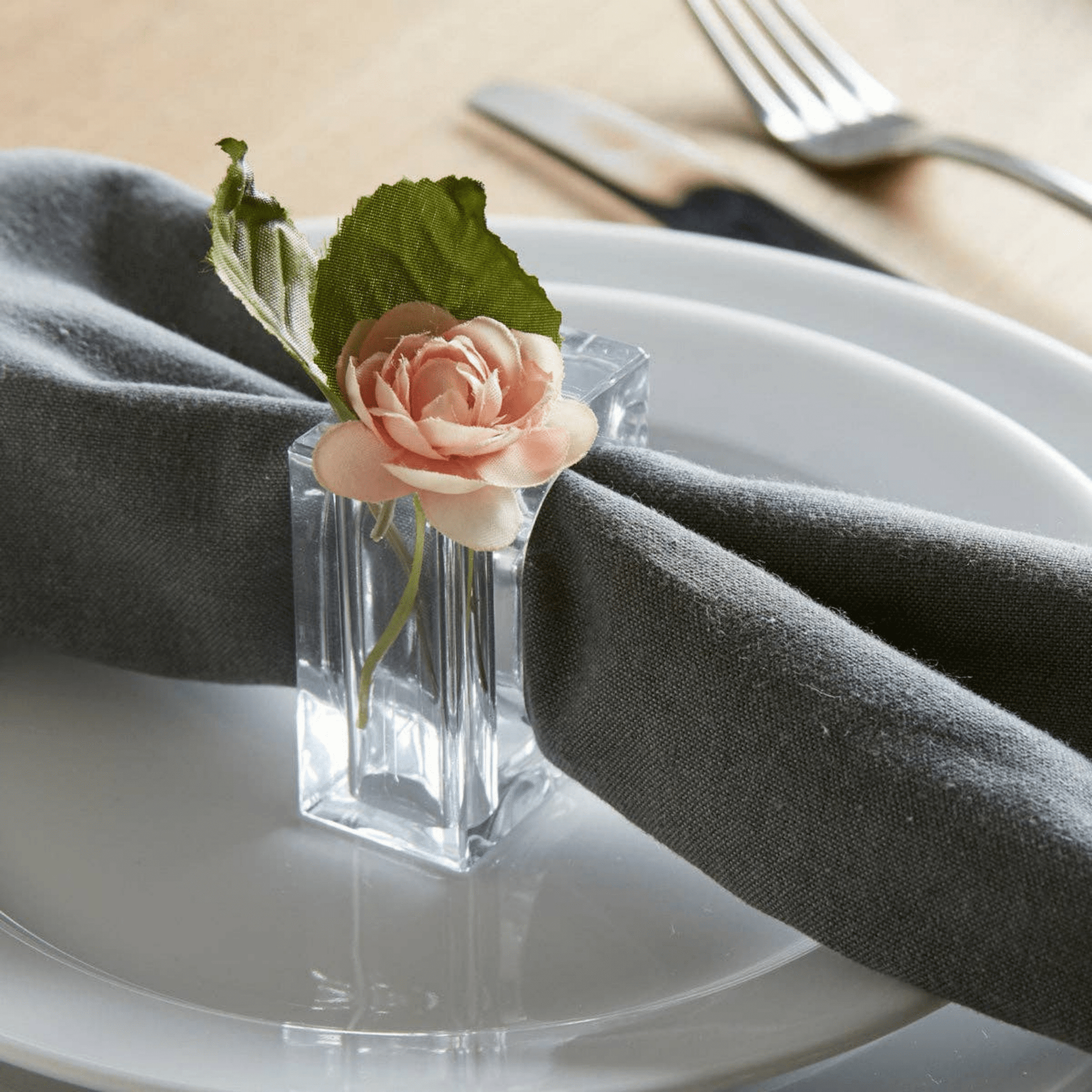 Bud Vase Napkin Ring - Set of 4 - Hosted by Kelly Gaudreau