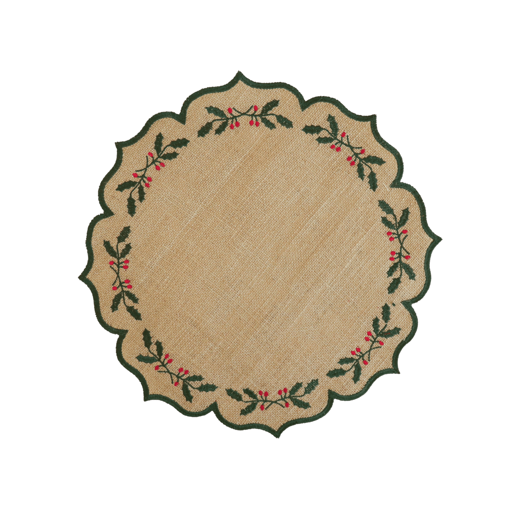 Burlap Christmas Placemat - Hosted by Kelly Gaudreau