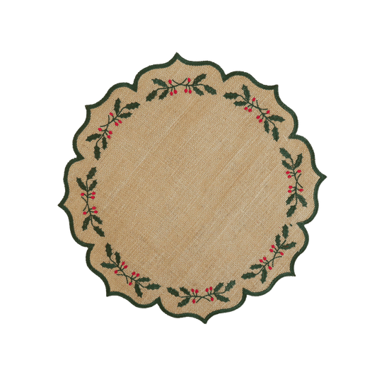 Burlap Christmas Placemat - Hosted by Kelly Gaudreau