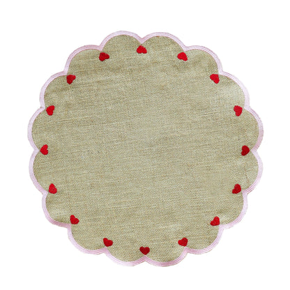 Burlap Valentine's Placemat - Hosted by Kelly Gaudreau