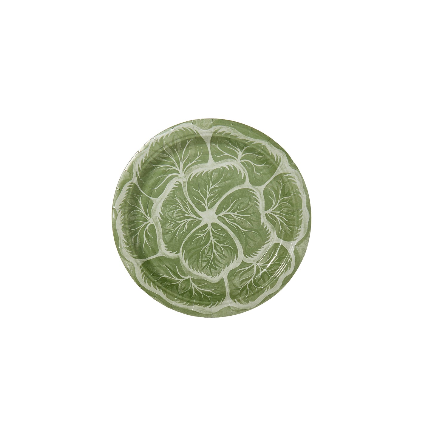 Mini Hors D'oeuvres Cabbage Paper Plates - Set of 8