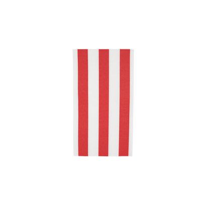 Cabana Stripe Guest Towels in Cherry Red - Set of 15 - Hosted by Kelly Gaudreau