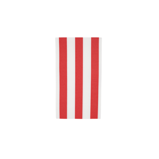 Cabana Stripe Guest Towels in Cherry Red - Set of 15 - Hosted by Kelly Gaudreau