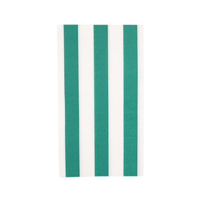 Cabana Stripe Guest Towels in Emerald Green - Set of 15 - Hosted by Kelly Gaudreau