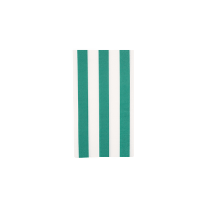 Cabana Stripe Guest Towels in Emerald Green - Set of 15 - Hosted by Kelly Gaudreau